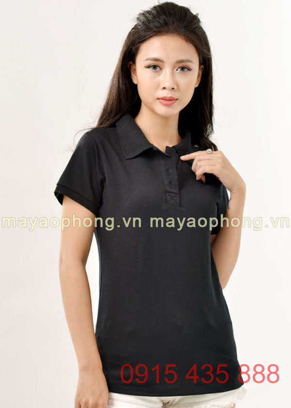 Áo phông polo nữ - Màu đen | Ao phong polo nu - Mau den